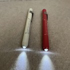 2 Professional Medical Pen  Light  Pupil Gauge Doctor Nurse Emt Ems Bonus One
