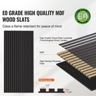 Uimoso 4 Pack Wood Slat Acoustic Panels 23 6 X 47 2 Inch Modern Decor Black Oak