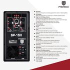 Proreck Sp-15x Active Powered Pa Dj Subwoofer 15 Inch 2000w With Class-d Amp