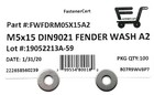  100   M5 Stainless Steel Fender Washer Din9021 5mm Metric Large Od Washer A2