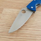 Spyderco Tenacious Folding Knife 3 38  Cpm S35vn Steel Blade Blue Frn Handle