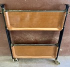 Vtg Mid Century Bremshey Gerlinol Dinett Folding Bar Cart Serving Trolley 1960s