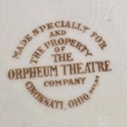 Vintage Orpheum Theatre Cincinnati Oh Bowl Theater China  Soup Salad Collectible