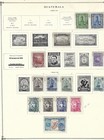 1942-54   57 Postage Stamps From Guatemala On Album Pages