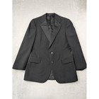 Polo University Club By Ralph Lauren Men Black Wool Tuxedo Suit 40w 33l