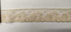 Vintage antique  Beige  1  1 4  Cotton Leavers Lace  14   Yards
