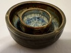 Handmade Pottery Divided Bowl Crushed Glass resin Matchstick Holder