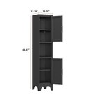 Kitchen Pantry Hutch Storage Cabinet Cupboard With 2 Doors   Open Shelf