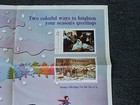 Vtg Usps Post Office Poster  stamp Collecting  For The Fun Of It     Christmas  