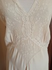 1950s Vintage Silk Bridal Nightgown Peignoir Set Bias Cut Honeymoon