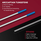 Tig Tungsten  Tig Welding Tungsten Electrode Blue 2  Lanthanated 10-pack 3 32 x 
