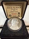 John Elway   Terrell Davis Back To Back 1 Troy Oz 999 Silver Coin Set Coa  0109