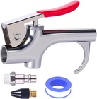 Air Blow Gun  Kit Professional 2-way Connection Air Nozzle Blow  Gun With Rubber