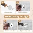 8 Pcs Bird Perches For Cage  Natural Wood Parrot Perch Stand  Multi-branch Platf