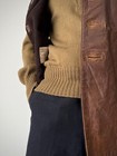 40s Military Vintage 1945 Dated Ww2 Era British Army Leather Jerkin No 2 Gilet