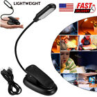 2pcs Small Table Led Reading Book Light Usb Rechargeable Flexible Clip Desk Lamp