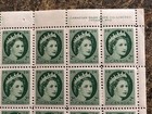 Canada 1954 Wilding Portrait Scott   338 Full Sheet Pl  9 Ur  Mnh Lot  54a4cf9ur