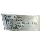 Matco Tools Craig Treble 2000 Pro Stock Bike  matco  die Cast  drag Racing Bike 