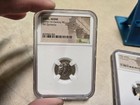 Lot Of 4 Genuine Celtic Gaul  Aedui  1st Century Bc  Silver Ar Quinarius   Ngc