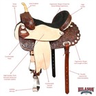 15  Western Horse Saddle American Leather Treeless Trail Barrel Hilason