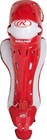 Nwt Rawlings Mach Series Adult Baseball Catcher s Leg Guards Nocsae Red
