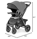 Chicco Bravo Le Cleartex Quick-fold Stroller - Pewter