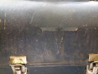 Vintage Thermos Tin Lunch Box Metal Dome Top  Black
