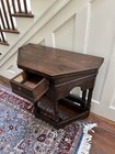 Kensington Furniture Antique Victorian Carved Octagonal Oak Table 1 Drawer