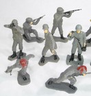 Louis Marx   Co Vintage Mcmlxiii 1963 German Toy Soldiers Army Men Lot Of 15