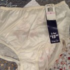 Nwt Vanity Fair Brief Panties Size 6 Ivory Nylon W  Cotton 15-012   15712 Lot 2