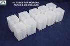 10 Square Coin Tubes For Us Large Dollars By Lighthouse Silver Peace Morgan Ike