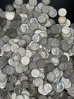  lot Of 5  Roosevelt Dimes Random Years Between 1946-1964 90  Silver