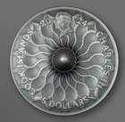 2024 Cook Islands  5 Spinning Coin 1oz Antique Silver Coin