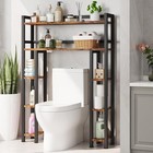 Over The Toilet Storage Cabinet W  Toilet Paper Holder Freestanding Organizer Us
