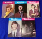 Lot-vintage Beatles Ephemera Sticker postcards program fanzines pinback card etc