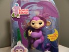 Fingerlings Baby Monkey - Mia - Purple  includes Bonus Stand  Wowwee
