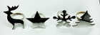 Set Of 4 Napkin Rings Pier Silver Plated With box Contemporary Christmas Theme