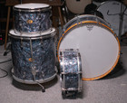 1955-56 Leedy Drum Set  slingerland Era  Combo Outfit No  15 1955-56 - Abalone