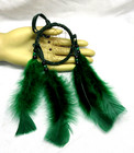 Native American Dream Catcher  3  Green Dreamcatcher  Cherokee Made  Coa  dc3-9