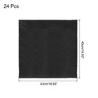 24pcs Black Satin Table Napkins Polyester Table Napkin 17  17 Inch