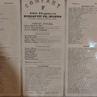 Original 1865 Lithograph Roster info Poster For The 13th Michigan Regiment