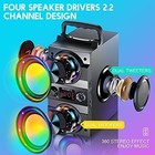 Portable Bluetooth Speaker Sub Woofer Heavy Bass Sound System Party remote