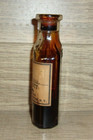 Antique 1920 s  Fluid Cascara Sagrada Glass Apothecary Pharmacy Label Bottle