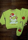 Dr Seuss Grinch Graphic Jogger Set Christmas Holiday 2 Piece Set  2t-5t New