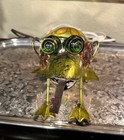 Metal Lighted Frog      Different Textures pieces-10 X 6-nightlight accent Lamp     