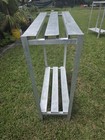 Commercial Aluminum Dunnage Rack Slatted Shelf Stand Metal Storage Rack