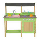Kids Play Kitchen  Wood Mud Kitchen With Water Play Set   Cooking Toys 3 8 Year