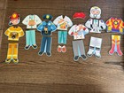 Melissa And Doug Girl Magnetic Occupation Outfit Missing Pieces Are Marked Blue