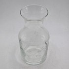 5  Simple Elegant Bud Vase Clear Glass Frosted Leaves Flowers Vines