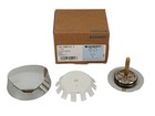 New Geberit 151 550 21 1 Turncontrol Overflow Drain Trim Kit  chrome 
